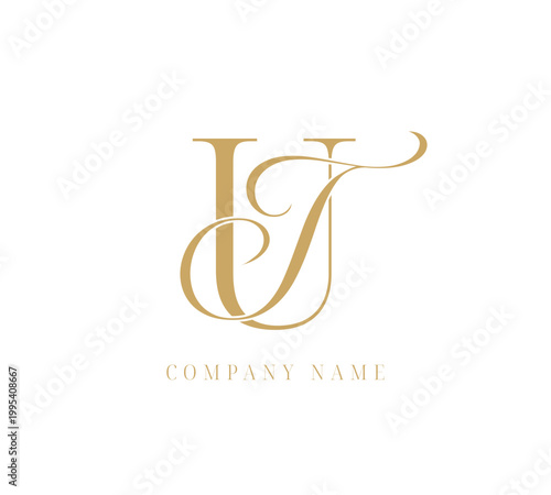TU UT abstract letters logo monogram