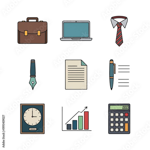 Business Office Work Professional Tools.