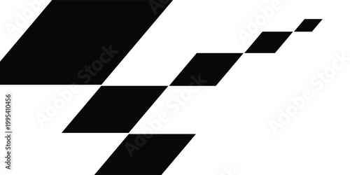 vector illustration of starting flag motif