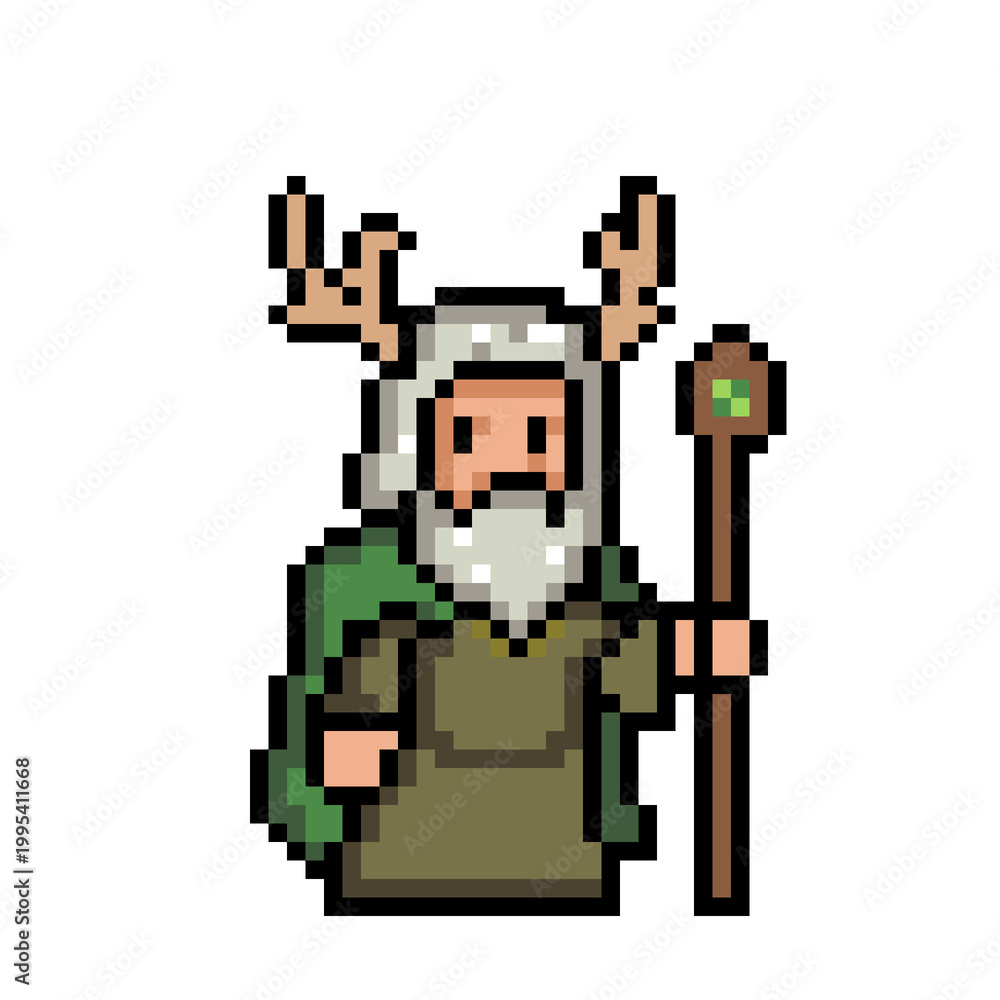 Obraz premium Pixel art style witch images, Pixel art unique characters, witch, Pixel art style witch images 8 bit, 16 bit, 32 bit