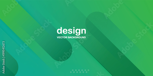 Modern green gradient abstract background with diagonal shapes. Futuristic technology concept