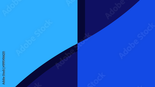 Blue abstract background with 3d vector lines and a paper curl design template for a business banner or blank page backdrop