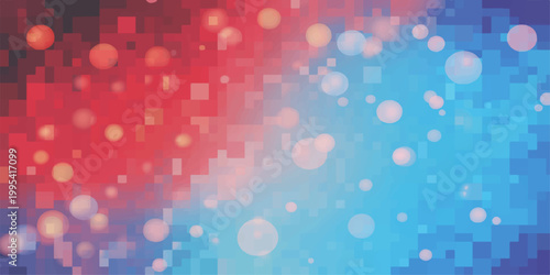 Abstract artistic background that blends vibrant red and blue hues in a visually stunning display of light and color, creating a dynamic and engaging design element.