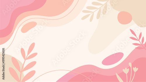 Mothers Day Abstract Pastel Background Vector Illustration