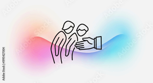 Helping Hand Support Concept: Person Comforting Another With Gentle Touch on Shoulder