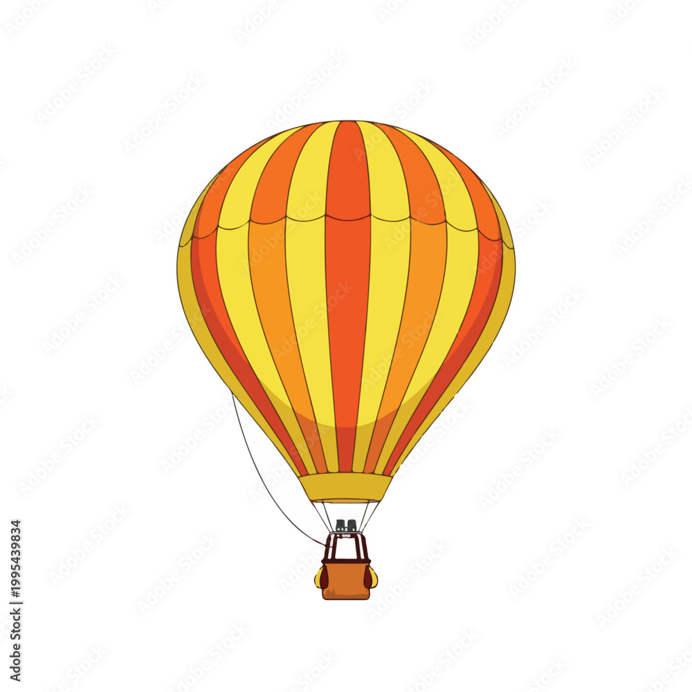 Fototapeta premium A vibrant hot air balloon soaring through the sky