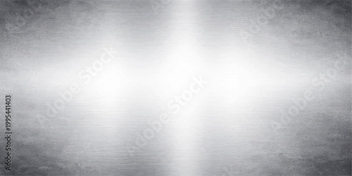 Industrial brushed silver stainless steel plate with a polished metallic texture and shiny grey reflections creates a seamless gray aluminum surface backdrop for this textured material wallpaper