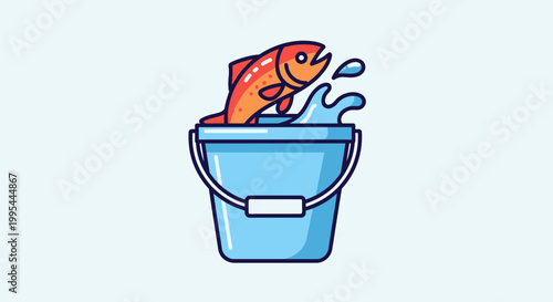 Jumping Fish in Bucket
