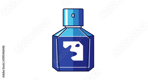 Blue Eye Drops Bottle Icon, Medical Ophthalmology, Healthcare Treatment