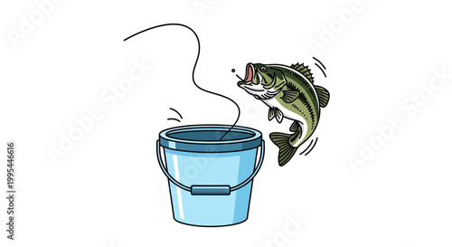 Fish Jumping Out of Bucket
