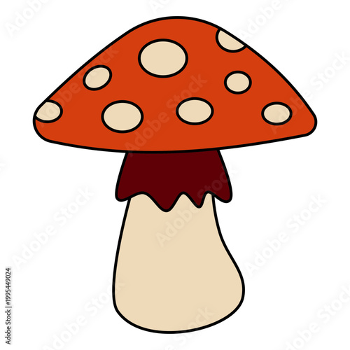 Red Spotted Toadstool Icon