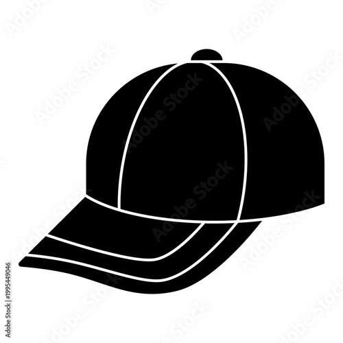 Black Baseball Cap Silhouette