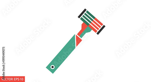 Modern Razor Icon, Grooming Tool, Personal Care, Shaving Equipment, Clean Design