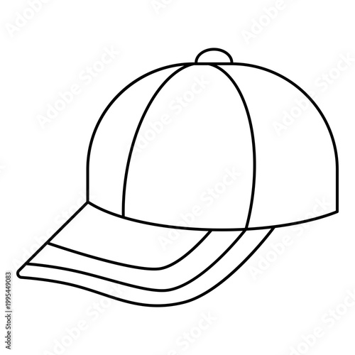 Baseball Cap Outline Icon