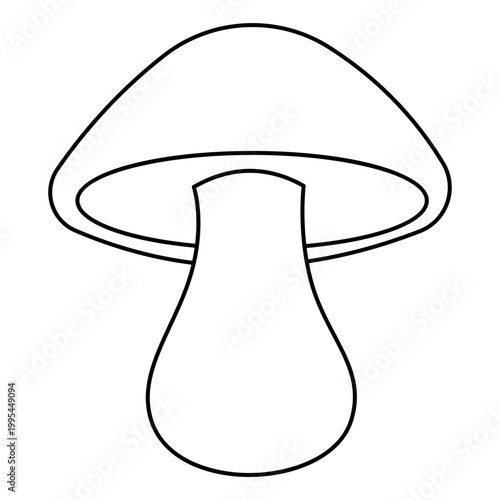 Mushroom Fungus Line Icon