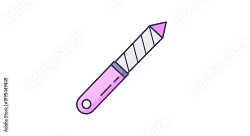 Pink Nail File, Manicure Tool, Beauty Instrument, Personal Care Item