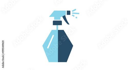 Spray bottle icon, cleaning product, hygiene, disinfection, liquid spray