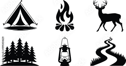 Essential Vector Icons for Your Next Camping Trip