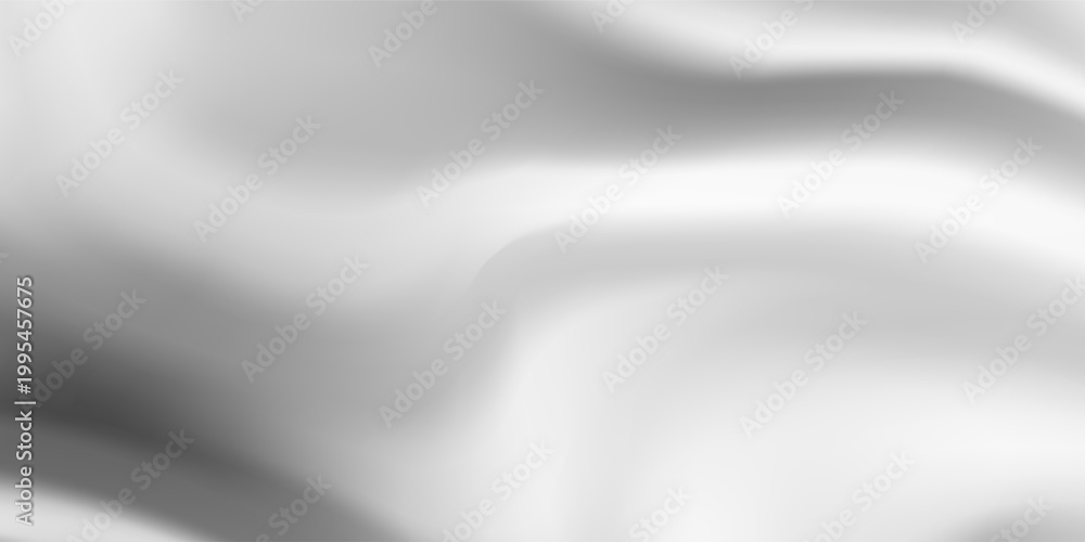 Fototapeta premium Luxury Liquid Silver Wave Abstract Background with Shiny Metallic Flowing Texture. Suit for banner, web, brochure, pamflet and presentation
