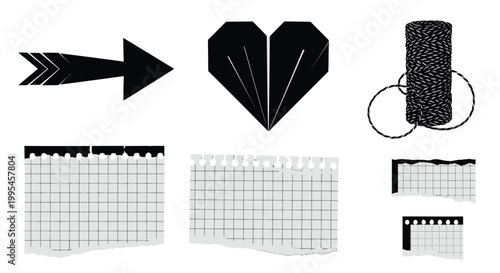 A collection of marshmallows on sticks some toasted with dark spots presented in a simple black and white illustration silhouette high quality professional