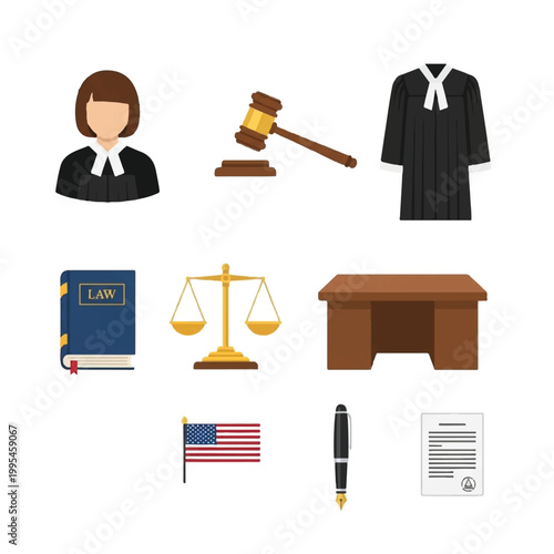 Lawyer in a courtroom setting.