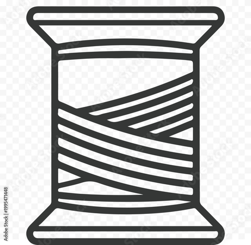 Simple line art of a modern bar stool with diagonal stripe pattern on the seat.