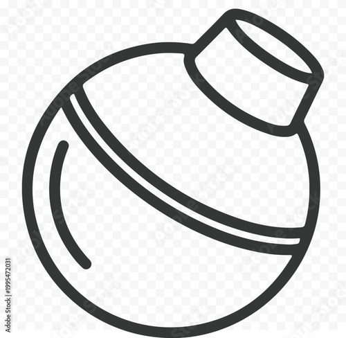 Simple vector illustration of a winking face with a playful expression in outline style.