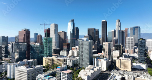 Bilde på lerret Los Angeles skyline modern architecture towers
