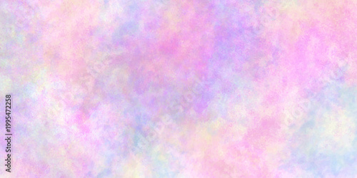 Soft pastel tie-dye pattern blending pinks, blue, and yellows in a dreamy texture. colorful watercolor background. Violet Pink Yellow Blue multicolor background wallpaper.