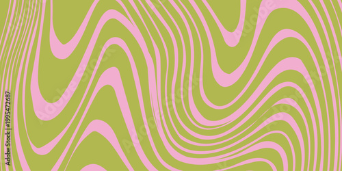 Deformed fluid uneven organic lines. Funky groovy maze background. Hello summer hand lettering. Hippie doodle patterns collection. liquid curved lines waves