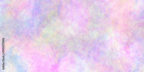 Soft pastel tie-dye pattern blending pinks, blue, and yellows in a dreamy texture. colorful watercolor background. Violet Pink Yellow Blue multicolor background wallpaper.