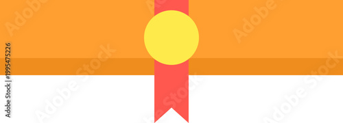 Orange rolled-up diploma