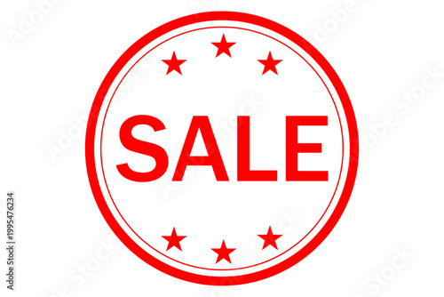 SALE - 「SALE（セール）」の文字の、よく目立つロゴマーク、セールPOP
