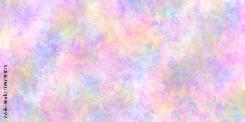Soft pastel tie-dye pattern blending pinks, blue, and yellows in a dreamy texture. colorful watercolor background. Violet Pink Yellow Blue multicolor background wallpaper.