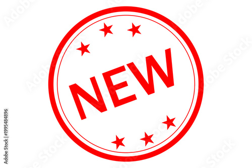 NEW - よく目立つシンプルなロゴマーク「NEW」
