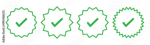 check box icon with correct, accept checkmark icons green tick box, check list circle frame - checkbox symbol sign. check mark box square frame. Green check mark icon in a box.
