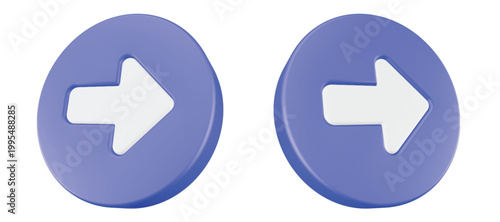 3D arrow icons designed for a user interface