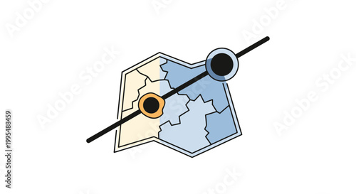 Map Pointer Navigation Location Indicator.