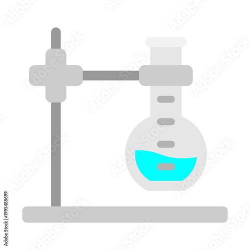 Erlenmeyer Flask Vector Flat Icon Design