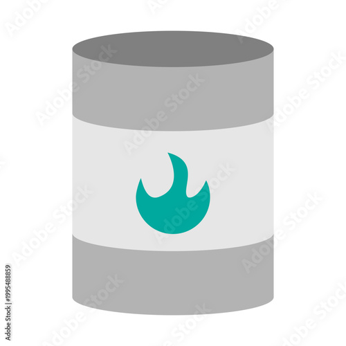 Chemical Storage Vector Flat Icon Design