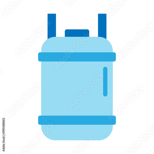 Gas Cylinder Vector Flat Icon Design