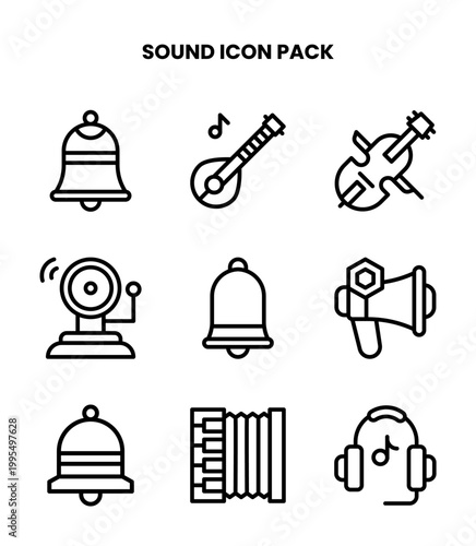Sound Line Icons Pack