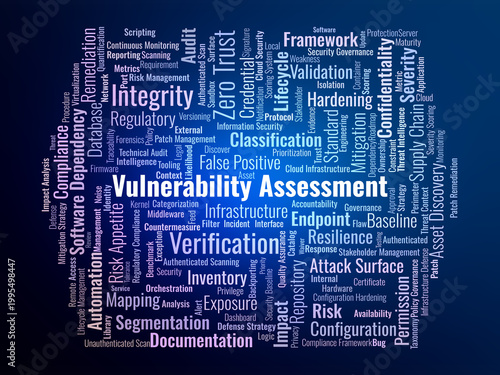 Foto Vulnerability Assessment Word Cloud