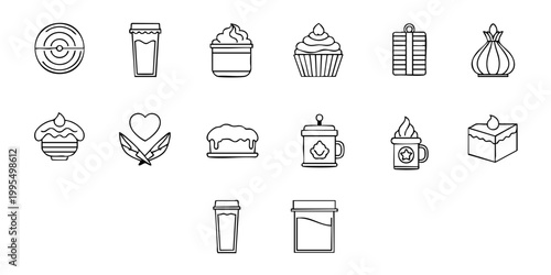 A collection of various food and drink items on a table indoors.