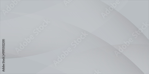 Abstract Light Grey and White Wavy Background with Minimalist Curves