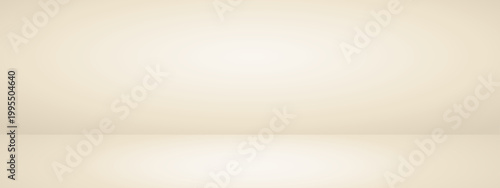 Beige studio background. Limbo bg. Modern banner with empty space