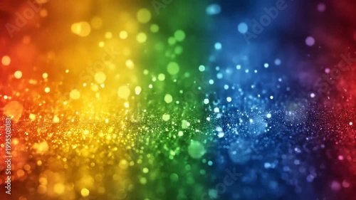 Abstract rainbow spectrum background with bokeh effect and vibrant colors