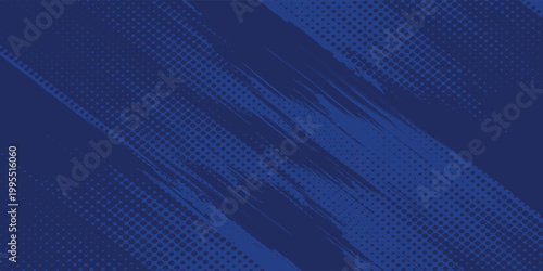 abstract halftone texture blue background in brush geometric style best seller design.
