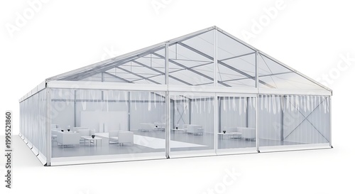 Transparent Marquee Tent Structure for Events and Gatherings.