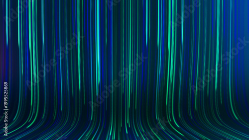 Futuristic dark blue background with diagonal vertical lines and neon motion